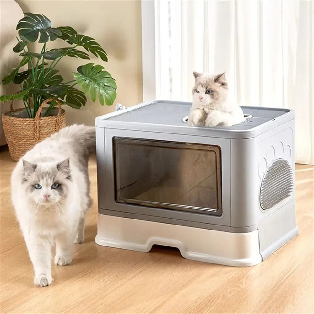 Bac à litière pour chats pliable - Le Palais des Chats