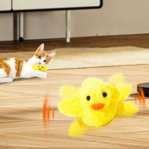 Jouet pour chats - Canard en peluche interactif - Le Palais des Chats