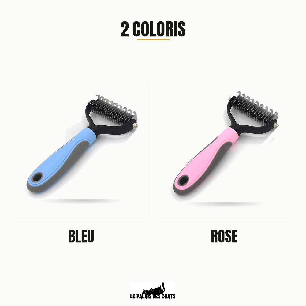 Peigne démêloir pour chat, anti-nœuds double face | Le Petit Coiffeur - Le Palais des Chats