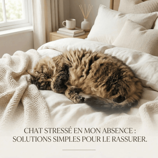 Chat stressé en mon absence : solutions simples - Le Palais des Chats