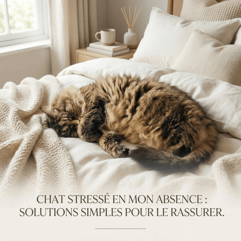 Chat stressé en mon absence : solutions simples - Le Palais des Chats
