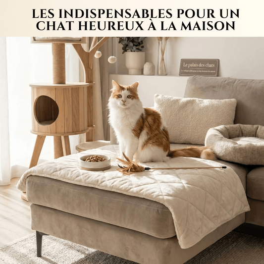 Les indispensables pour un chat heureux à la maison - Le Palais des Chats