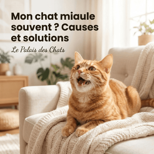 Mon chat miaule souvent ? Causes et solutions - Le Palais des Chats