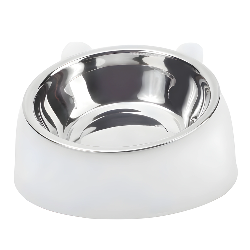 Gamelle surélevée pour chat en inox  | Le Bol Impérial