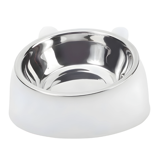 Gamelle surélevée pour chat en inox  | Le Bol Impérial