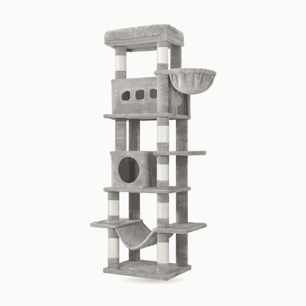 Arbre à chat 170 cm multi-niveaux | Le Perchoir Royal - Le Palais des Chats