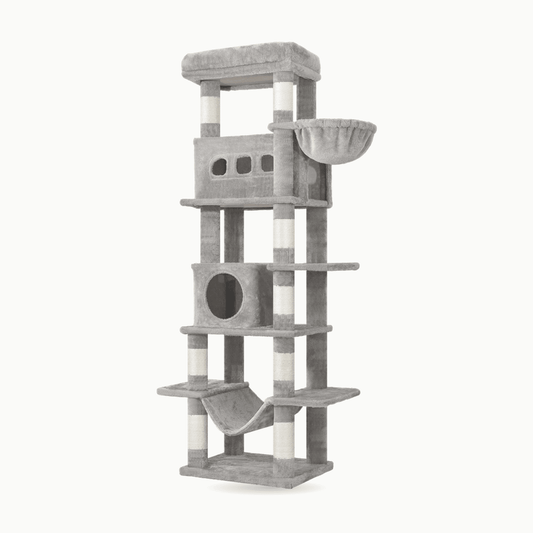 Arbre à chat 170 cm multi-niveaux | Le Perchoir Royal - Le Palais des Chats