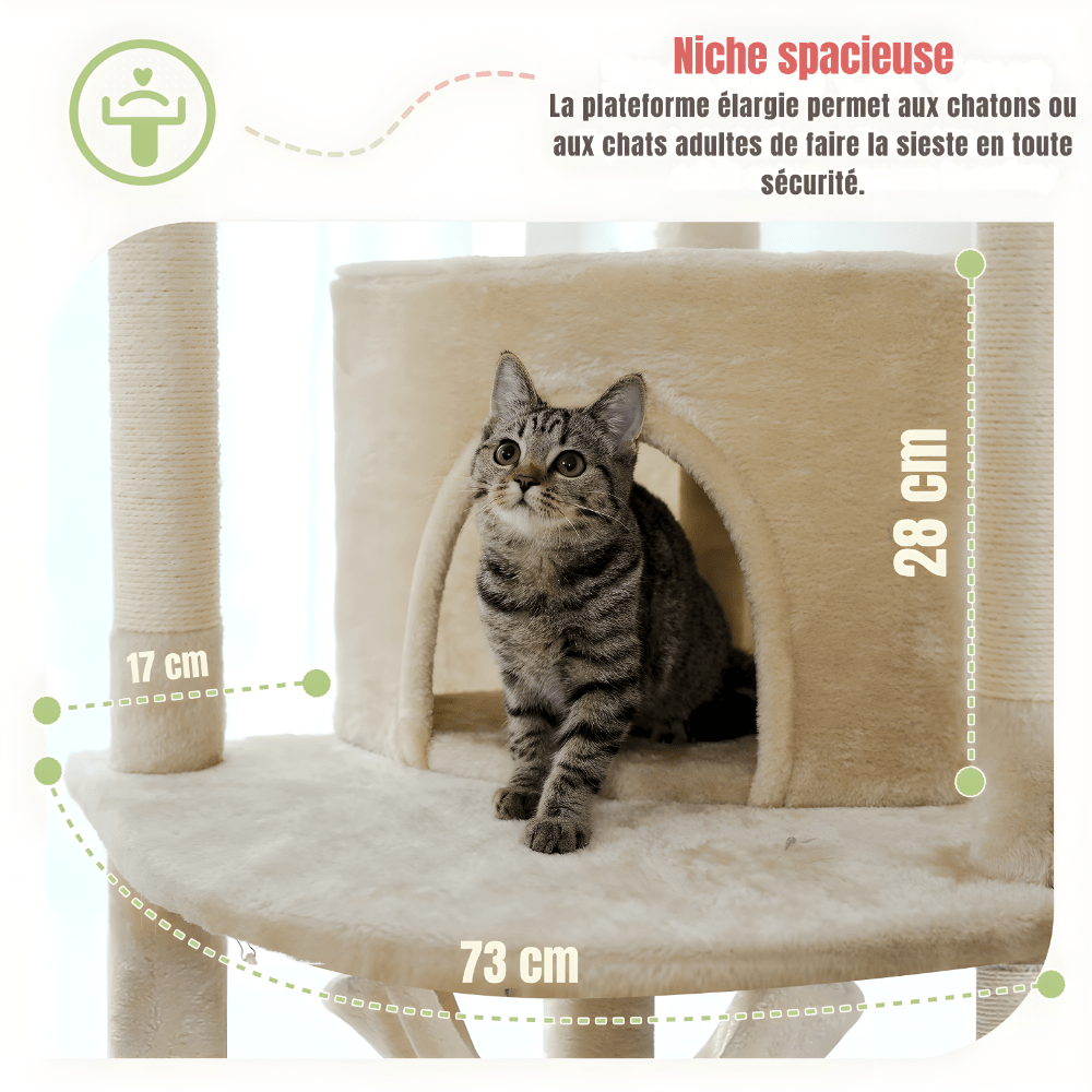 Arbre à chat | Hauteur Royale - Le Palais des Chats