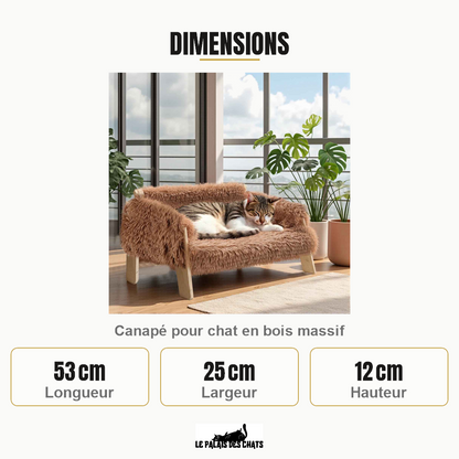 Dimensions de WoodLuxe : 53 cm Longueur, 25 cm Largeur, 12 cm Hauteur