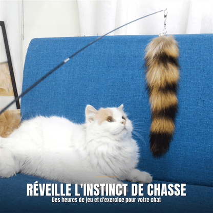 Canne à pêche pour chat télescopique | La Canne Royale - Le Palais des Chats