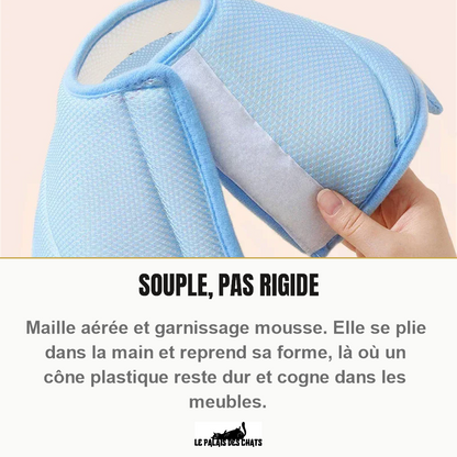 Collerette pour chat souple et pliable en maille aérée et mousse