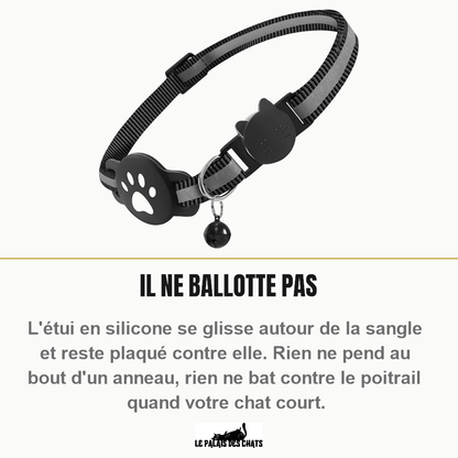 Collier connecté pour chat, traceur Bluetooth Android compatible Google Find Hub | La Patte Connectée - Le Palais des Chats