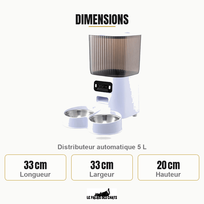 Distributeur automatique de croquettes pour chat WiFi avec caméra | Croq'Majesté - Le Palais des Chats