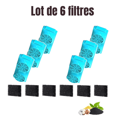 Filtres à charbon actif pour fontaine 3,2 L (compatible La Source Cristalline et Impériale) | Le Cœur Cristallin - Le Palais des Chats