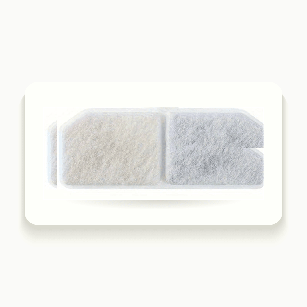 Filtres charbon actif 113 mm pour fontaine ronde à chat | Les Gardiens de la Source - Le Palais des Chats