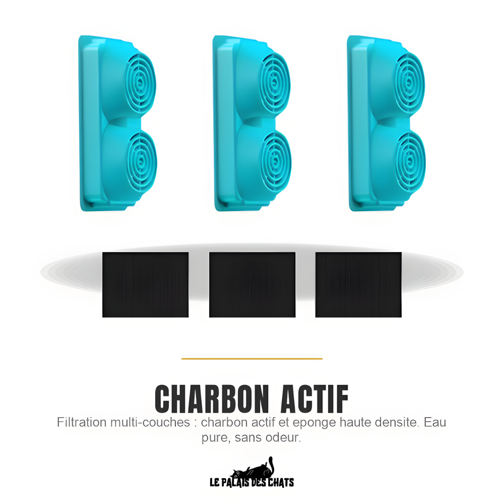 Filtres à charbon actif pour fontaine 3,2 L (compatible La Source Cristalline et Impériale) | Le Cœur Cristallin