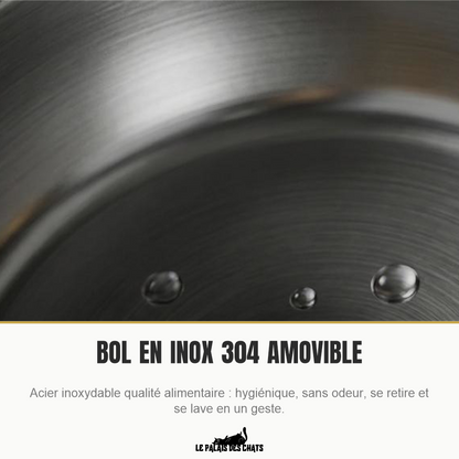 Bol en inox 304 amovible de la gamelle pour chat