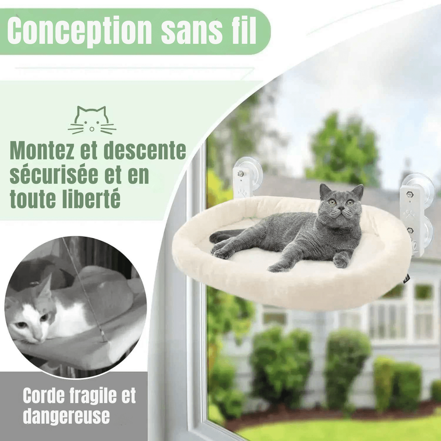 Hamac pour chat | PurrLuxe - Le Palais des Chats