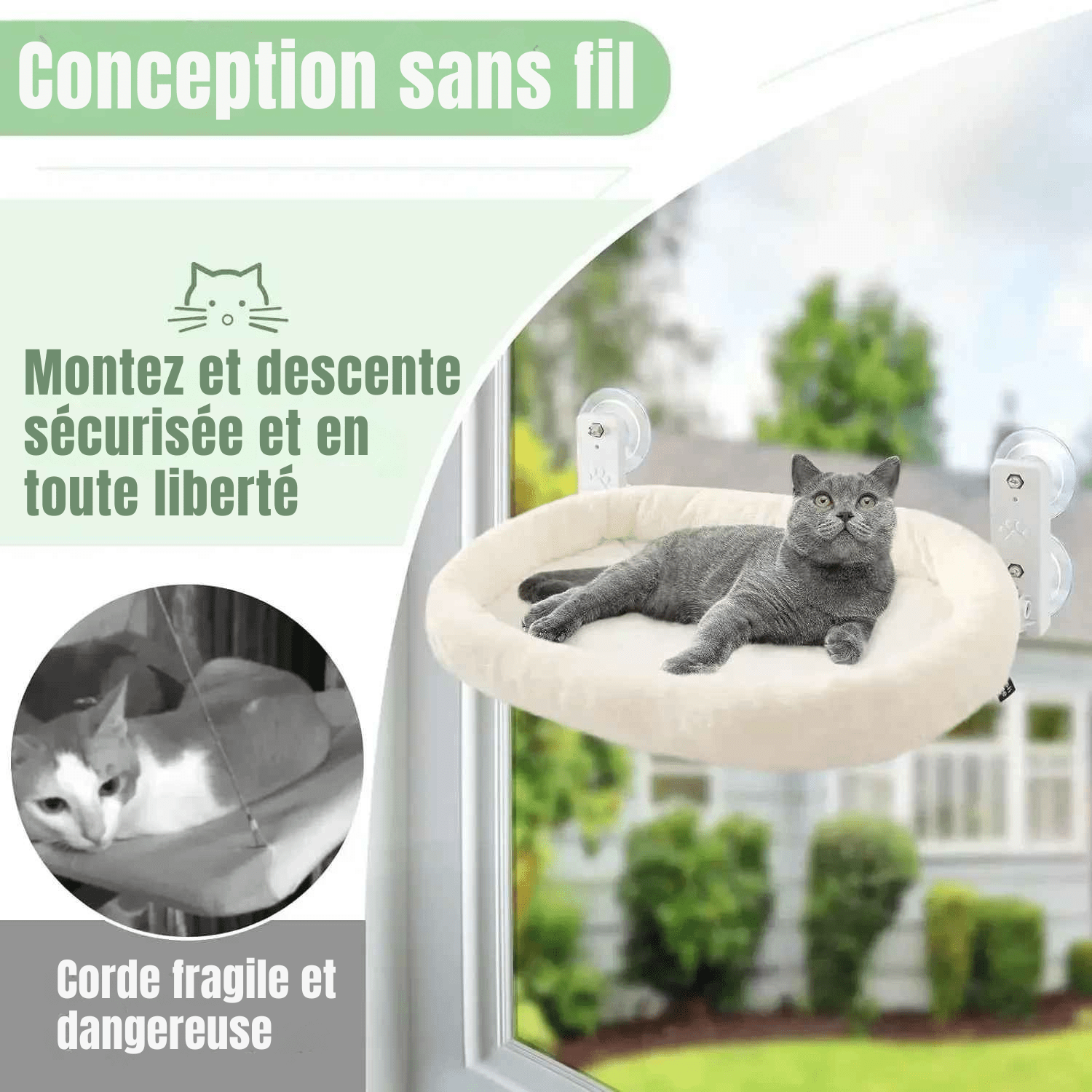 Hamac pour chat | PurrLuxe - Le Palais des Chats