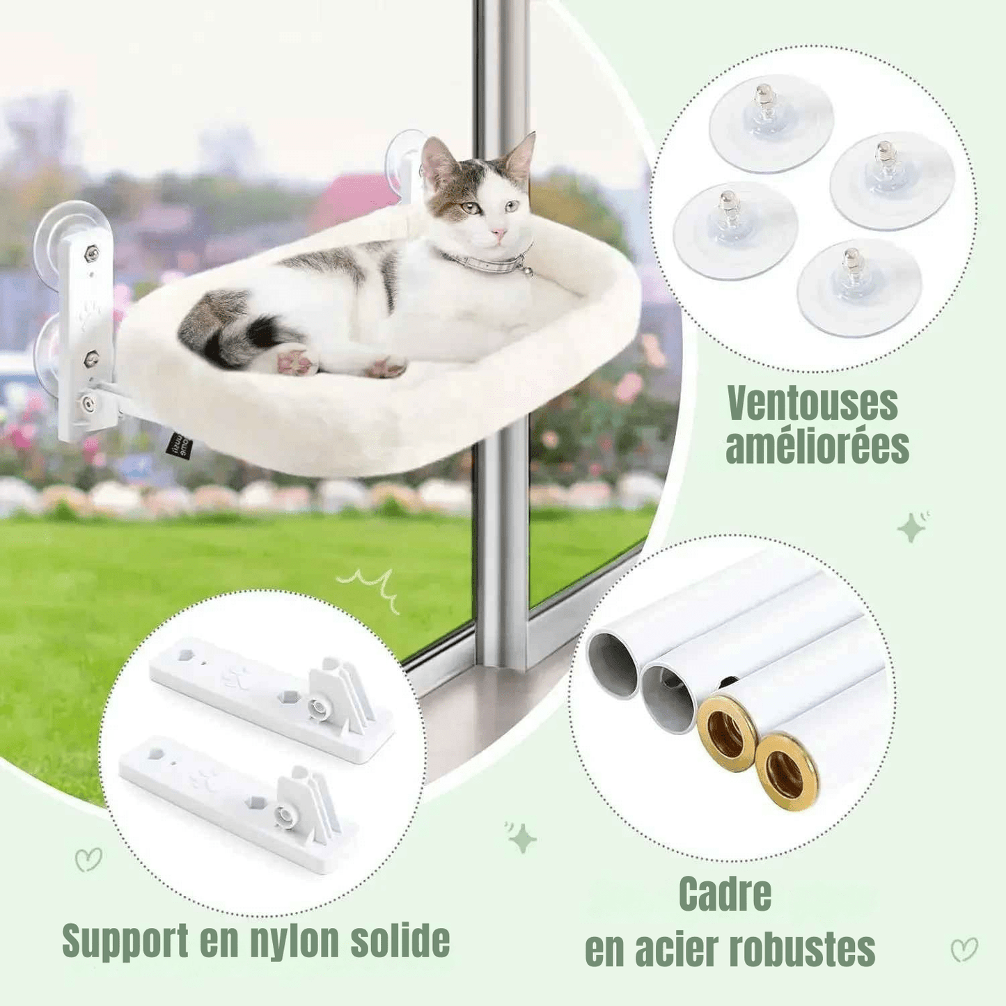 Hamac pour chat | PurrLuxe - Le Palais des Chats