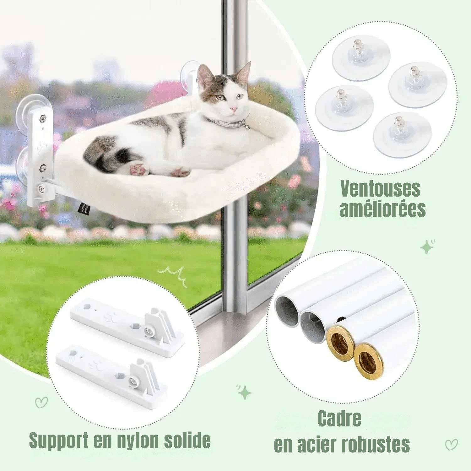 Hamac pour chat | PurrLuxe - Le Palais des Chats