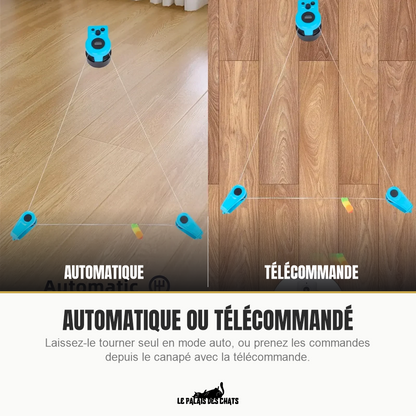 Jouet interactif électrique pour chat à leurre et télécommande | Attrape-Moi Si Tu Peux