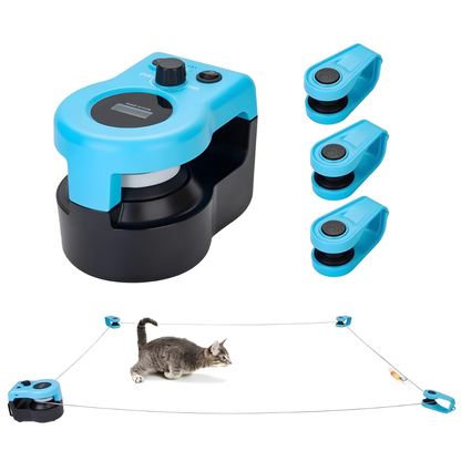 Jouet interactif électrique pour chat à leurre et télécommande | Attrape-Moi Si Tu Peux