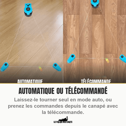 Jouet interactif électrique pour chat à leurre et télécommande | Attrape-Moi Si Tu Peux - Le Palais des Chats