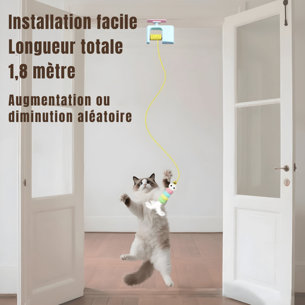 Jouet interactif pour chat | La Chenille Royale - Le Palais des Chats