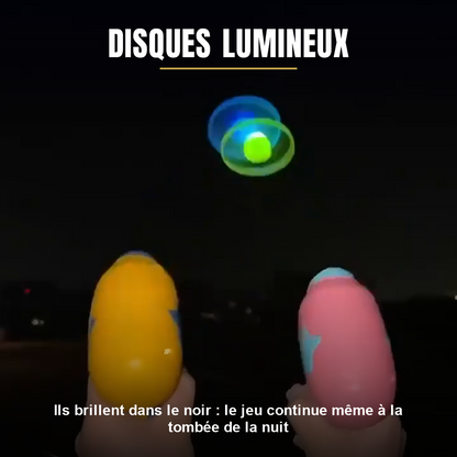 Disques volants lumineux qui brillent dans le noir pour jouer avec son chat la nuit