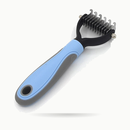 Peigne démêloir pour chat bleu, taille S, tête de 6,5 cm