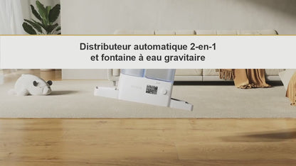 Distributeur automatique de croquettes et d'eau pour chat Le Banquet Royal