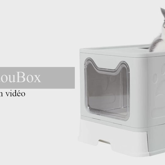 Vidéo d'installation de la maison de toilette pour chat pliable MiaouBox