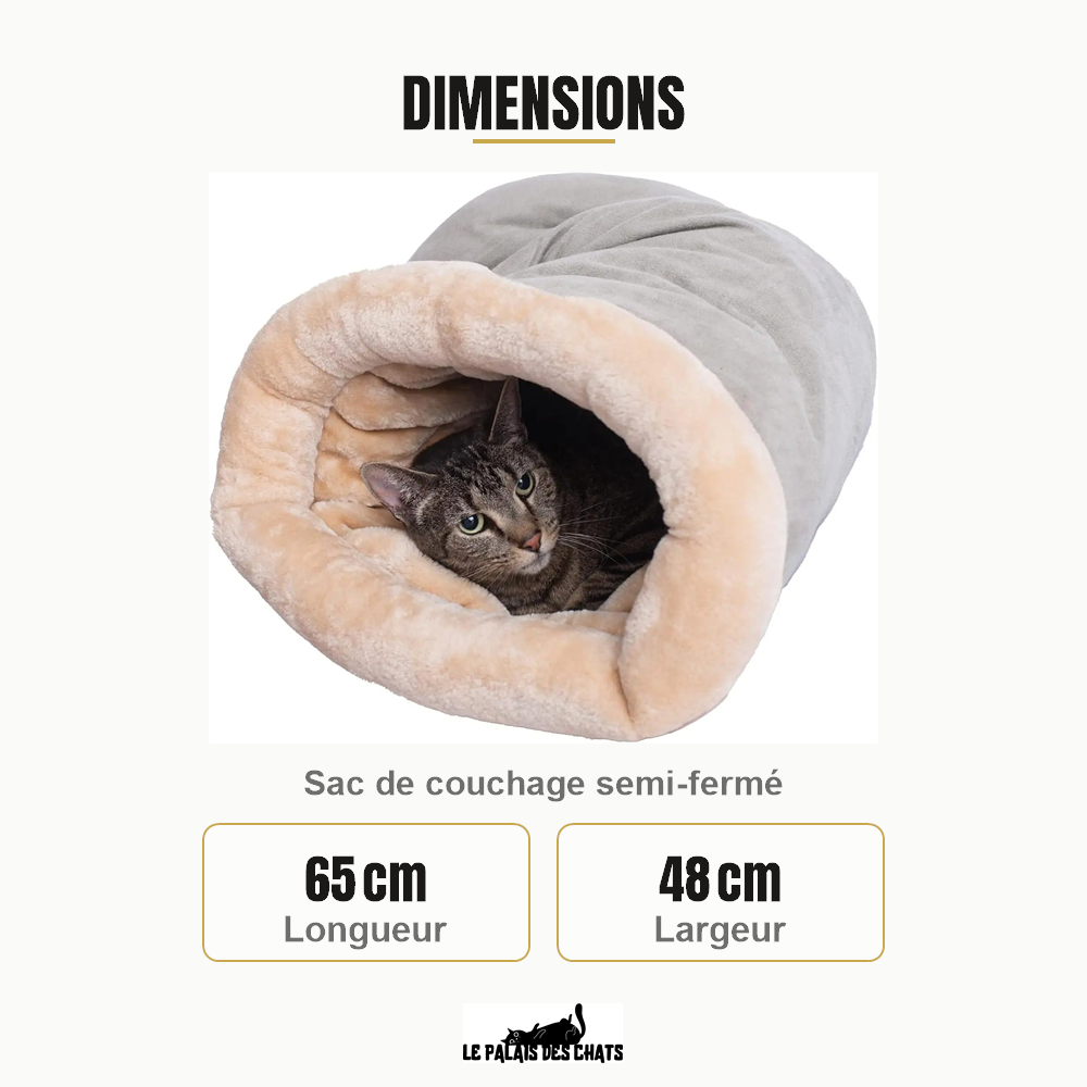 Dimensions de La Cachette Royale : 65 cm Longueur, 48 cm Largeur