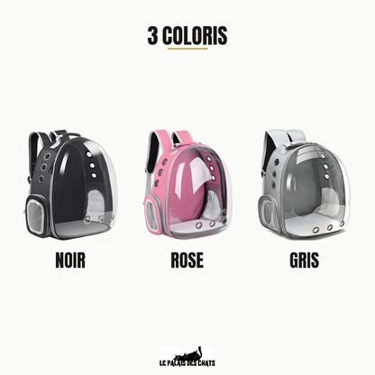 Sac de transport pour Chat L’Écrin de Voyage, 3 coloris : noir, rose, gris