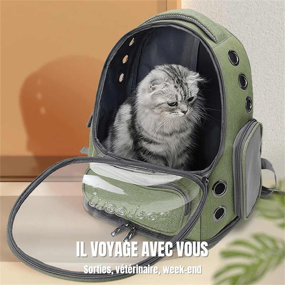Sac de transport pour chat | Bulle Moorpet - Le Palais des Chats