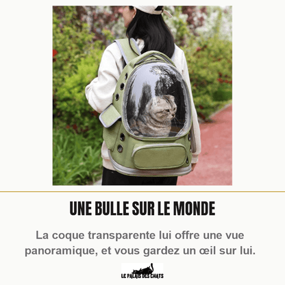 Sac de transport pour chat | Bulle Moorpet - Le Palais des Chats