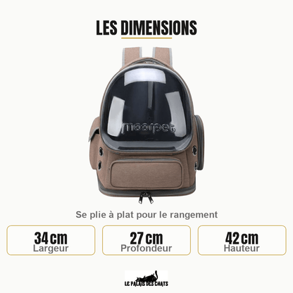 Sac de transport pour chat | Bulle Moorpet - Le Palais des Chats