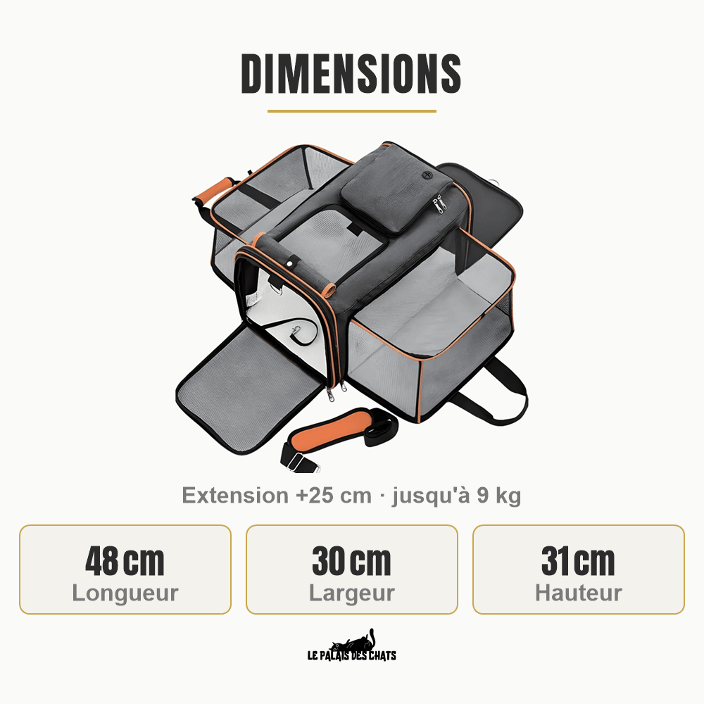 Sac de transport pour chat | Prestige fold - Le Palais des Chats