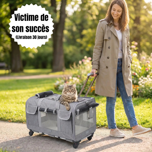 Sac de transport pour gros chat | La Mallette Royale - Le Palais des Chats