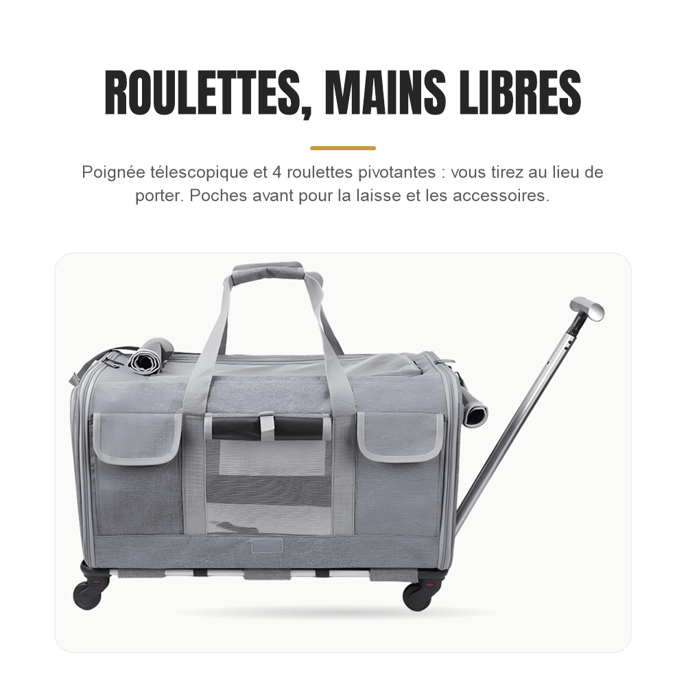 Sac de transport pour gros chat | La Mallette Royale - Le Palais des Chats