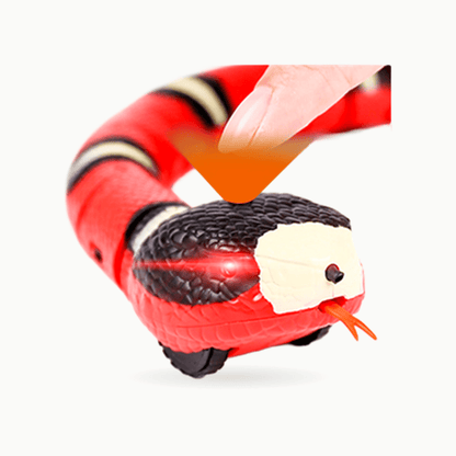 Serpent électronique interactif pour chat – Capteur intelligent, yeux LED & recharge USB - Le Palais des Chats