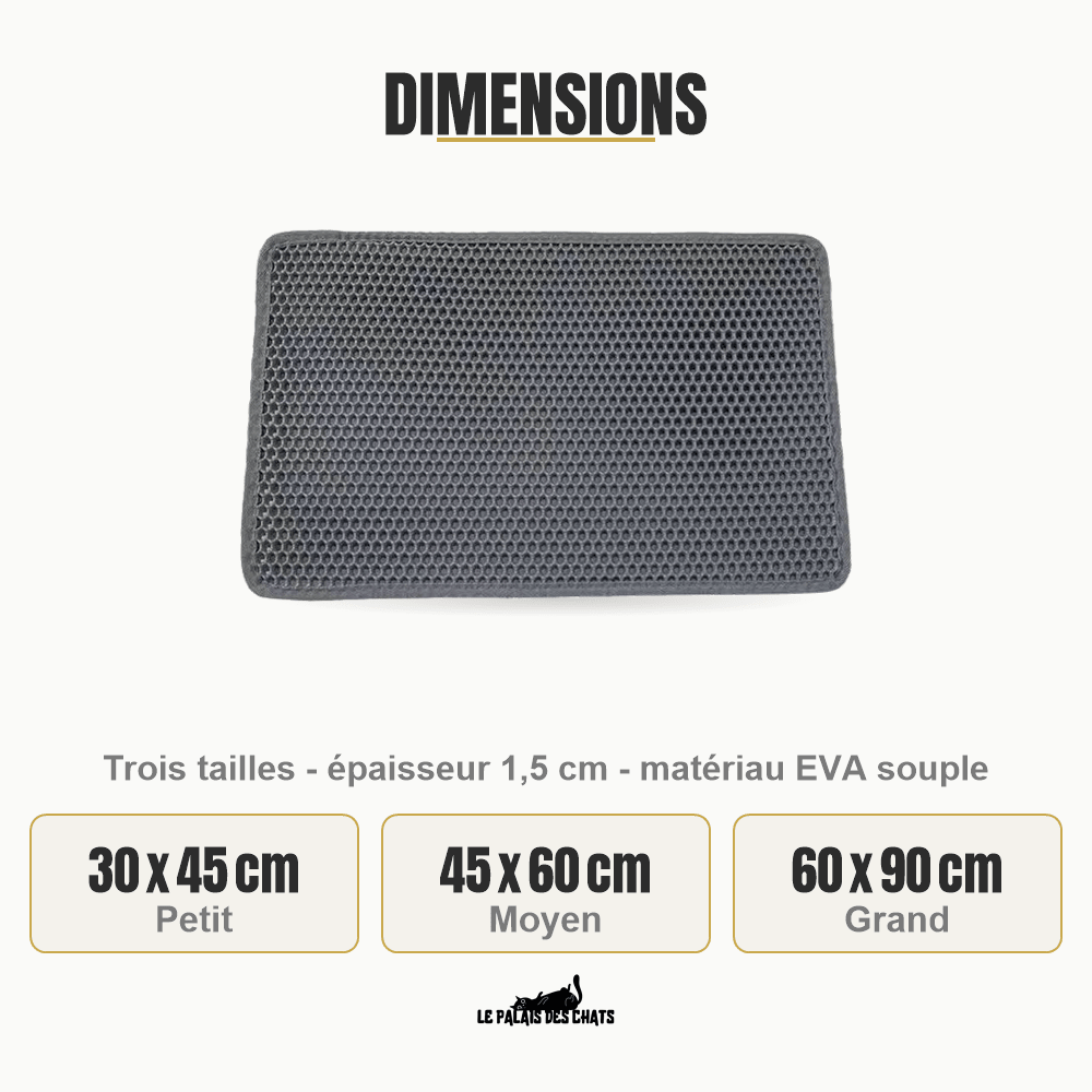 Tapis de litière pour chat | Doux Pas Félin - Le Palais des Chats
